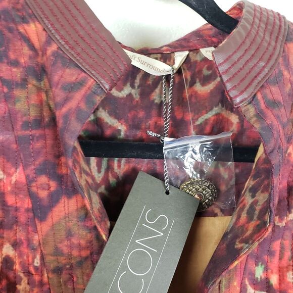 Women's Soft Surroundings Artist abstract Bedouin Duster Maxi Jacket Size PXS - Picture 9 of 16